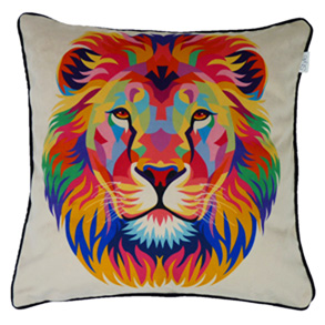 Pop Art, Lion Biscuit - (45cm x 45cm) Cushion